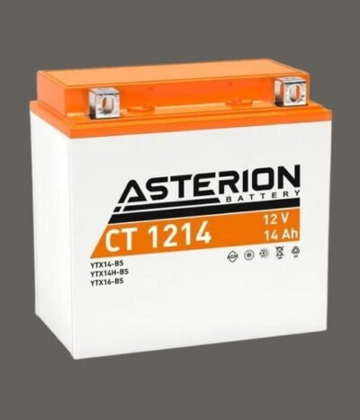 AKÜ: Asterion CT1214 12V 14Ah AGM Kapalı Bakımsız Motosiklet Aküsü