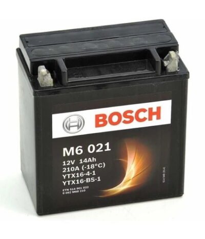 AKÜ: Bosch M6021 12V 14Ah AGM YTX16-BS-1 Motosiklet Aküsü