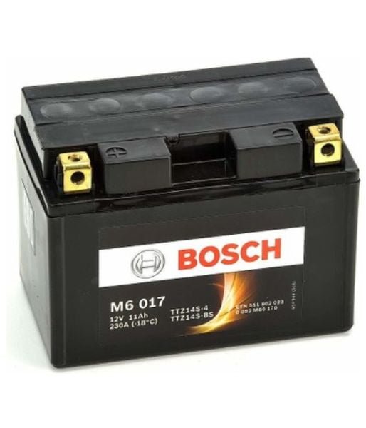 AKÜ: Bosch M6017 12V 11Ah AGM YTZ14S-BS Motosiklet Aküsü