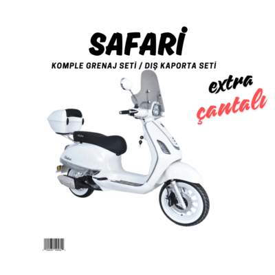 Arora Safari Beyaz Grenaj Seti 22 Parça + Çantalı